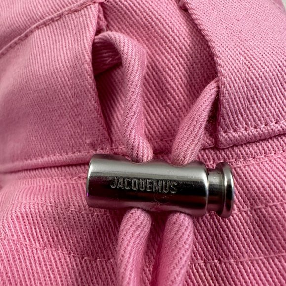 JACQUEMUS " Le bob Artichaut " Large Brim Drawstring Bucket Hat - Picture 6 of 11